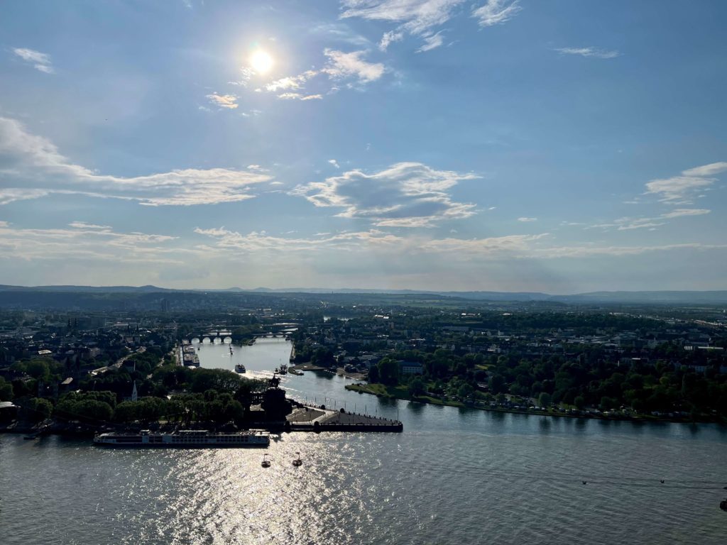 Deutsches Eck Koblenz Moselradweg Rheinradweg