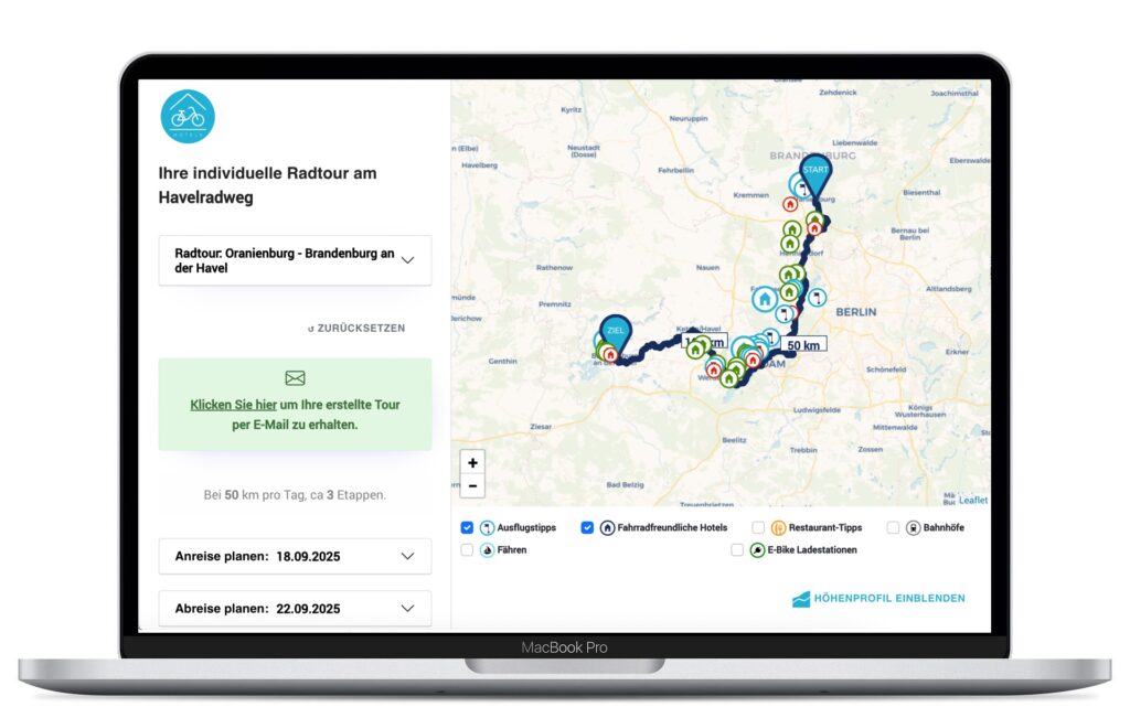 Routenplaner Havelradweg